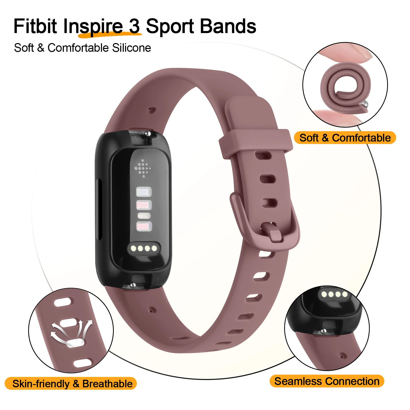 Pulseira tpu macia para fitbit inspire 3/inspire 2 banda pulseira inteligente nova cor para fitbit inspire 2 3 cinta