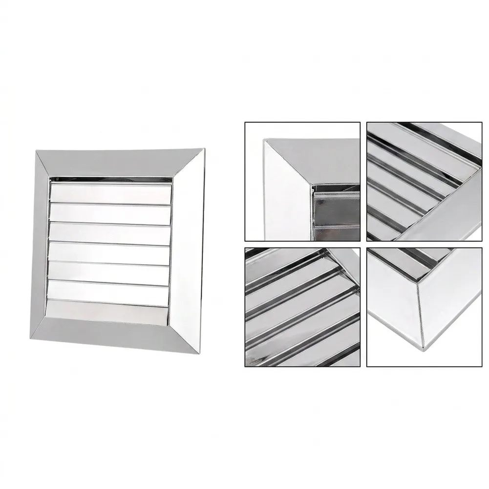 Adjustable Square Grille Louvers Stainless Steel Design for Compatibility with Standard 4 inch Square Vent Openings
