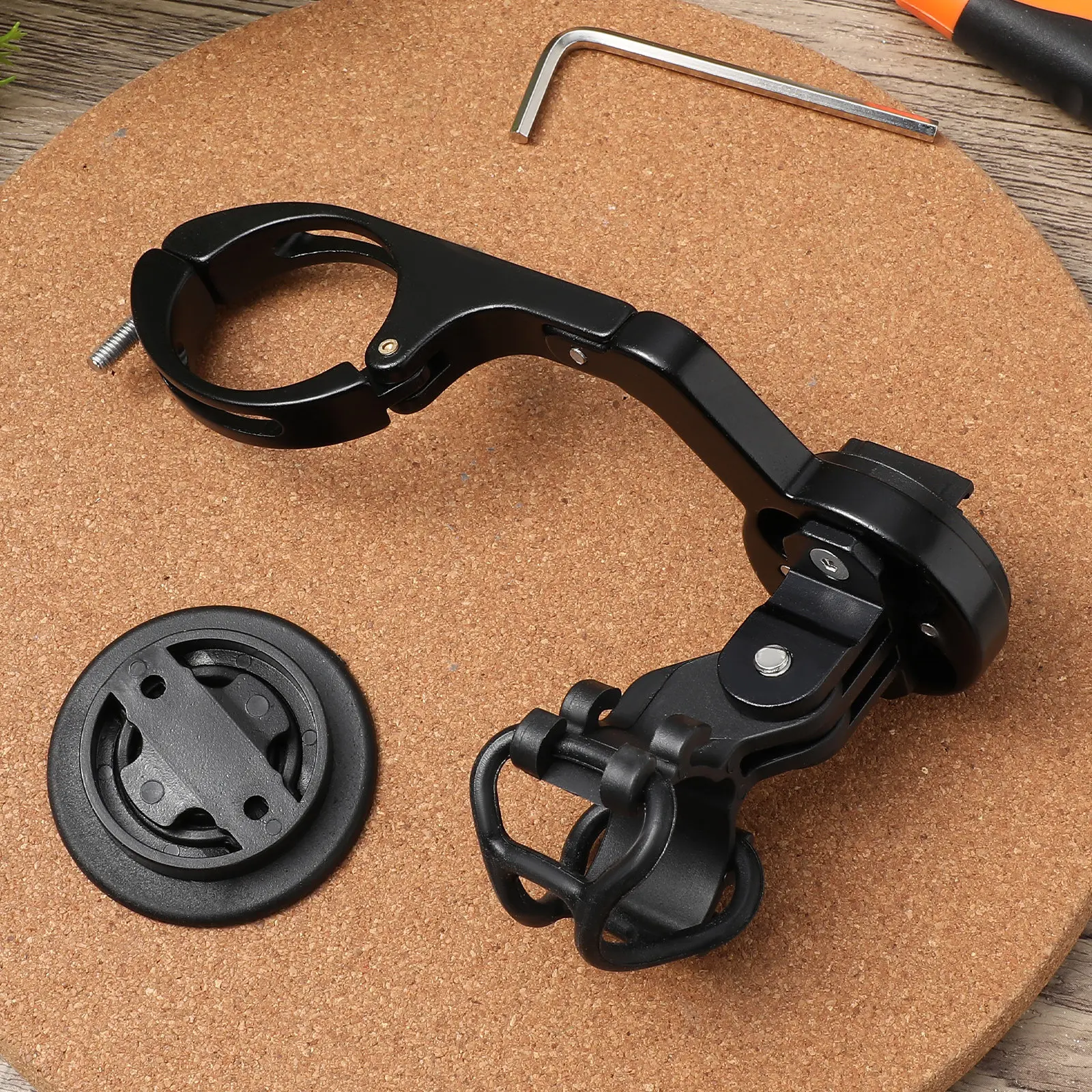 

Bike Computer Mount Extended Out-Front Aluminum Alloy Handlebar Bicycle Computer Sports Holder Stable Support Odometer Holder