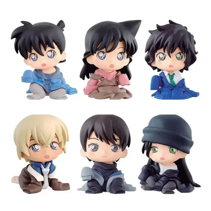 Figura de Anime Detective Conan Gasha Scotch Shinichi Kudo Toru Amuro Masumi Sera Brinquedos Kawaii Modelo em PVC Ornamentos Presentes