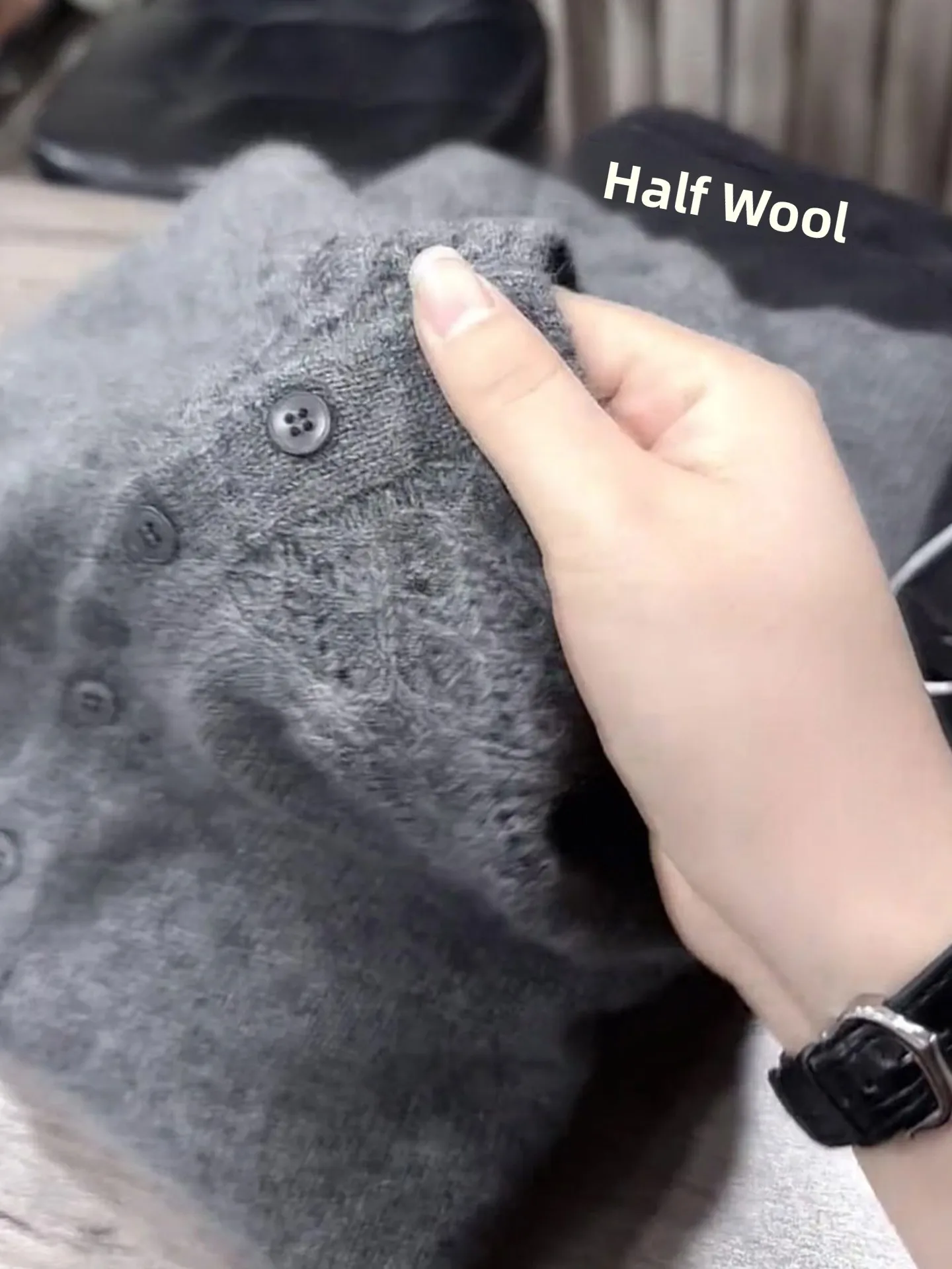 Suéter largo de punto elegante para mujer, Top suave y cómodo con diseño de un solo botón, gancho de sensación, flor, Bot irt