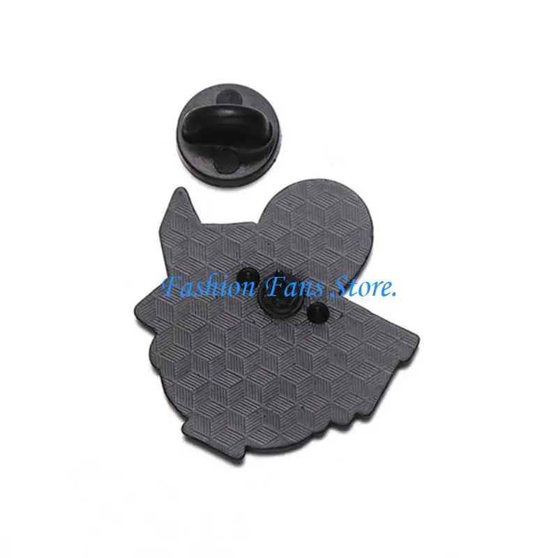  Newspaper Reading Alien Pin Eye Catching Brooch Alloy Material Perfect for Daily