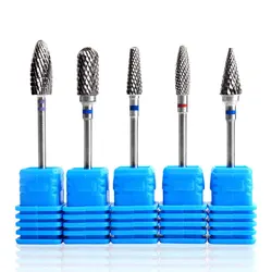 Nail Polish Tools Blue Tungsten Steel Nail Drill For Remove Dead Skin Cuticle Electric Polishing Machine Accessories