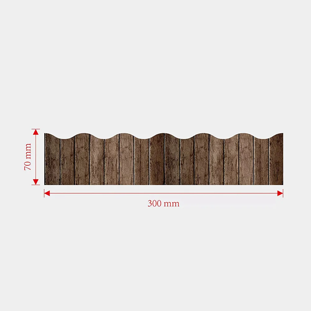 

Chalkboard Stickers Bulletin Border Decorations for Classroom Blackboard Strips Wall Decor Thick Paper Wood Grain Reusable