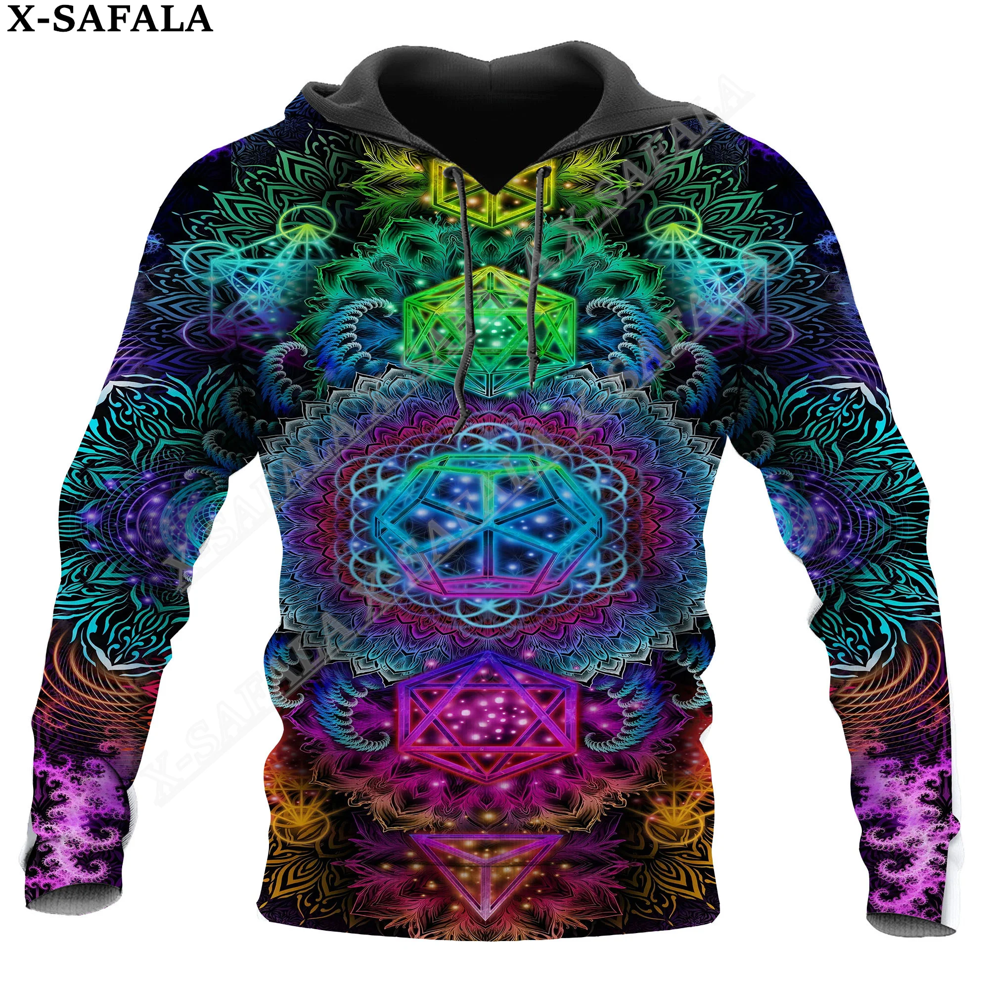 Hippie Psychedelic Colorful Trippy 3D Print Zipper Hoodie Man Female Pullover Sweatshirt Hooded Jacket Jersey Coat Tracksuits-1