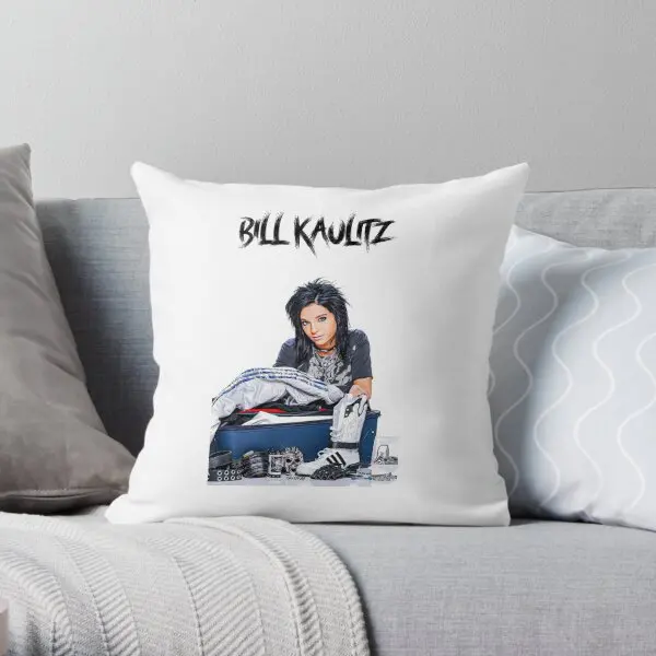 Bill kelitz-funda de almohada con estampado, decoración de cojín para dormitorio, cama de moda, sofá suave cuadrado de Anime, no incluye un lado