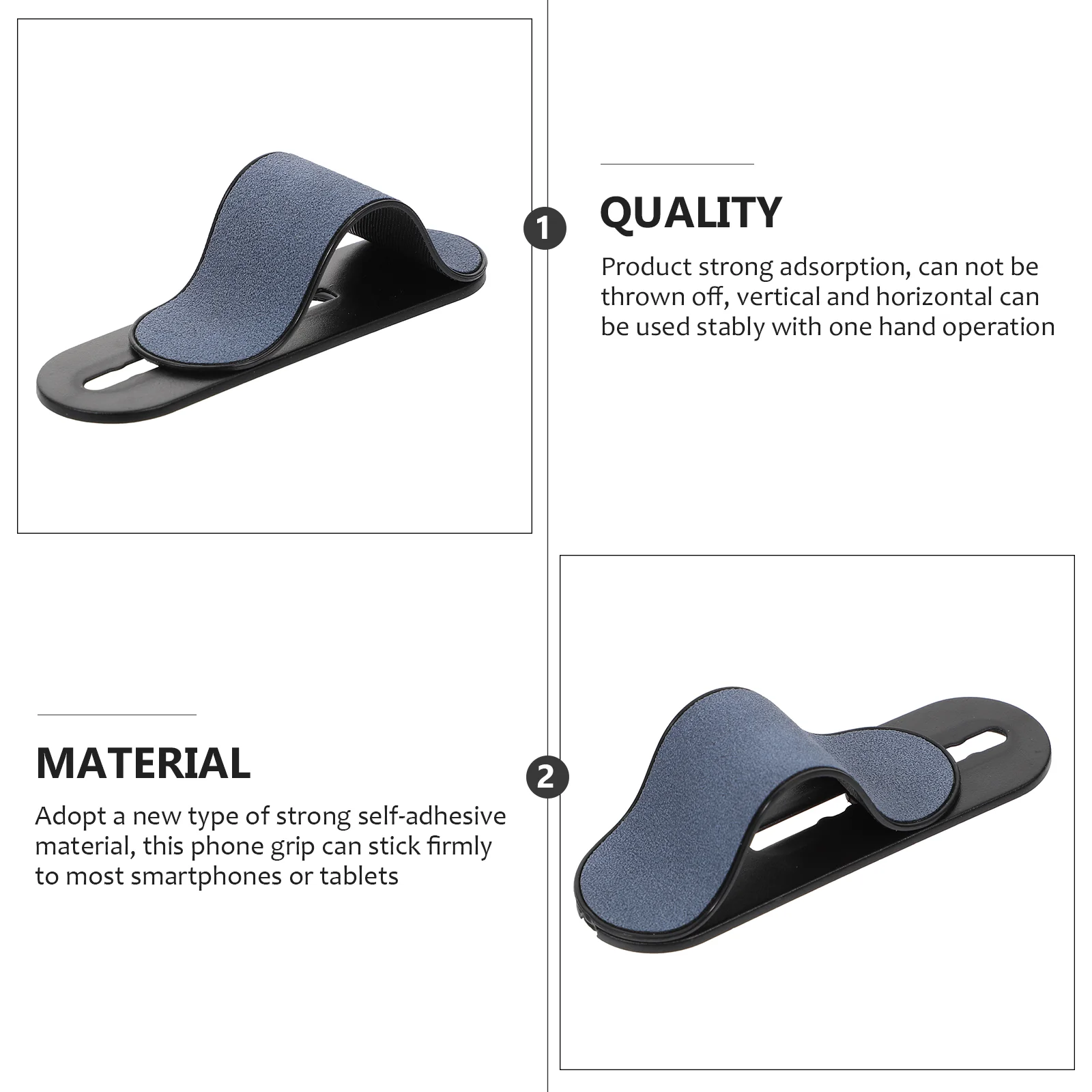 Adjustable Abs Phone Ring Holder Cell Phone Stand Mobile Phone Grip Kickstand Finger Holder Anti Slip Portable Phone Holder