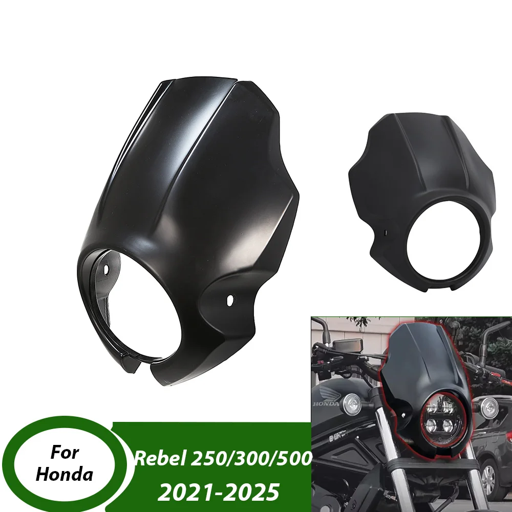 

Защита фар мотоцикла, обтекатель, маска для лобового стекла, защита для Honda Rebel CMX250 300 500 1100 2021-2025, аксессуары