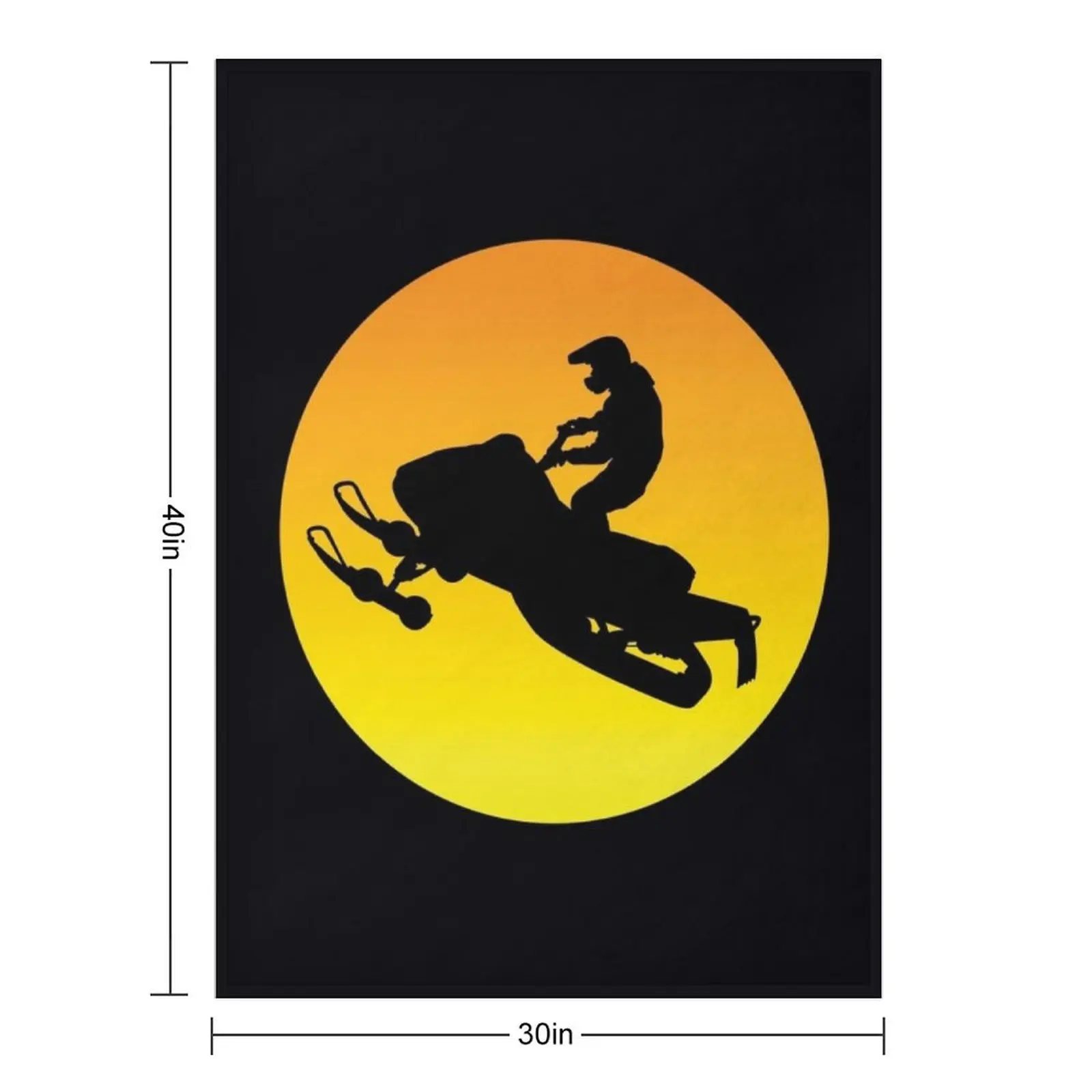 Snowmobile Sun Shot Throw Blanket blankets and throws Tourist Hairy Quilt Blankets