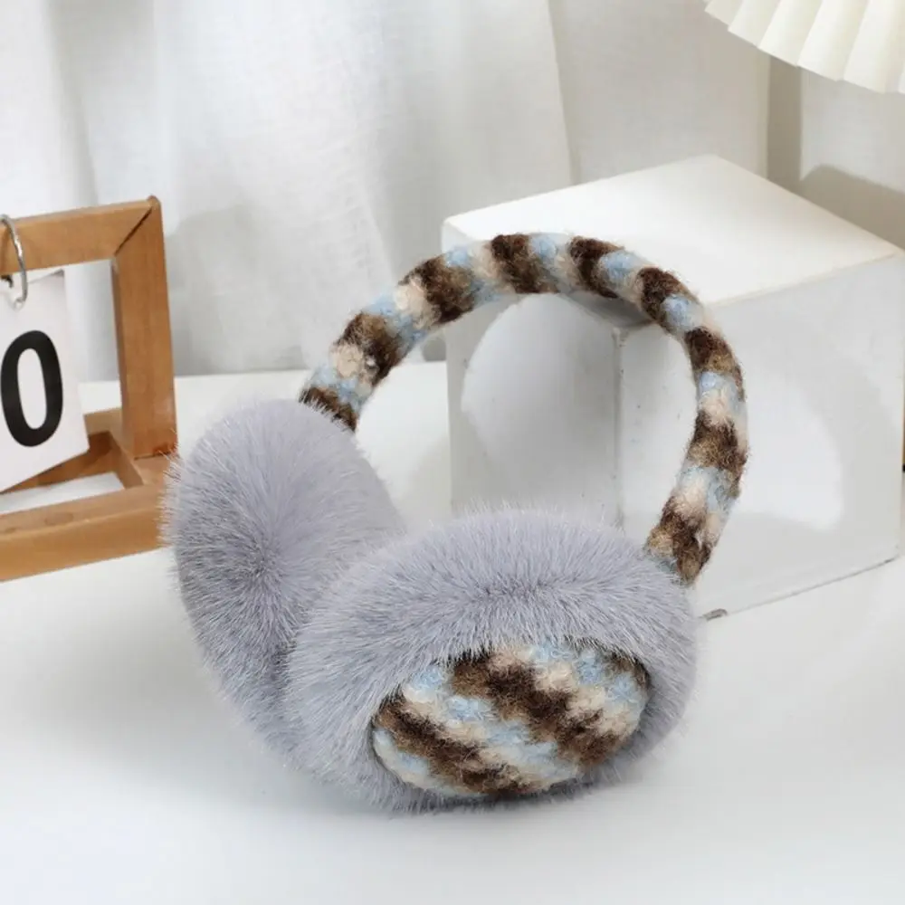 Fashion Foldable Plushes Earmuffs Thicken Windproof Cute Ear Cover Soft Adjustable Cold-proof Ear Mask Outdoors Activities