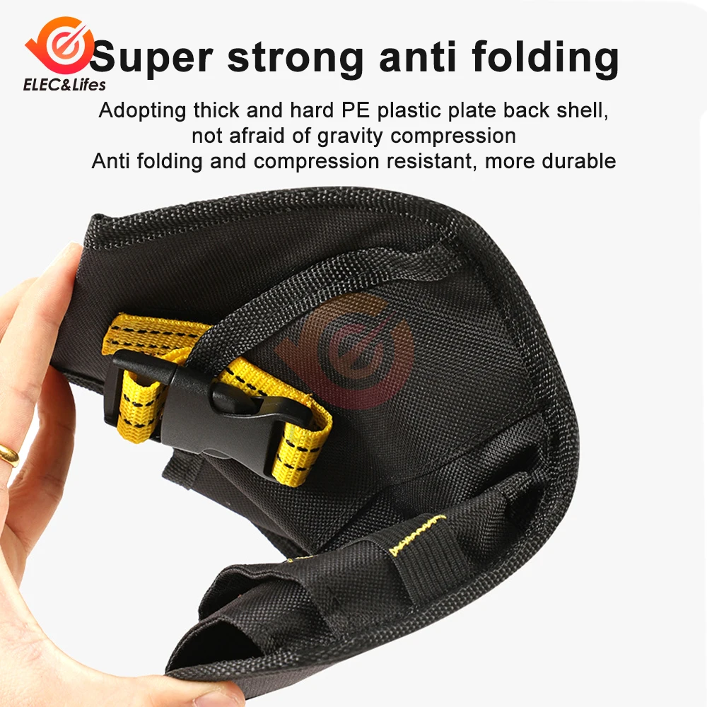 Multifunctional Tool Storage Bag Pouch Belt Electrician Toolkit Drill Waist Bag Wrench Screwdriver Hardware Tool Bags Organizer