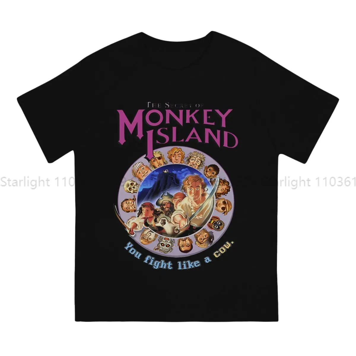 Secret Of Monkey Island TShirt For Male Commodore C64 Clothing Novelty T Shirt Comfortable