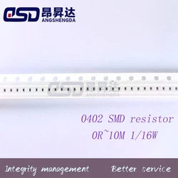 100 Stuks 5% 0402 Smd Weerstand 0r ~ 10M 1/16W 0 0.1 1 10 100 150 220 330 Ohm 1K 2.2K 4.7K 10K 100K 1r 10r 100r 150r 220r 330r 1M 10M