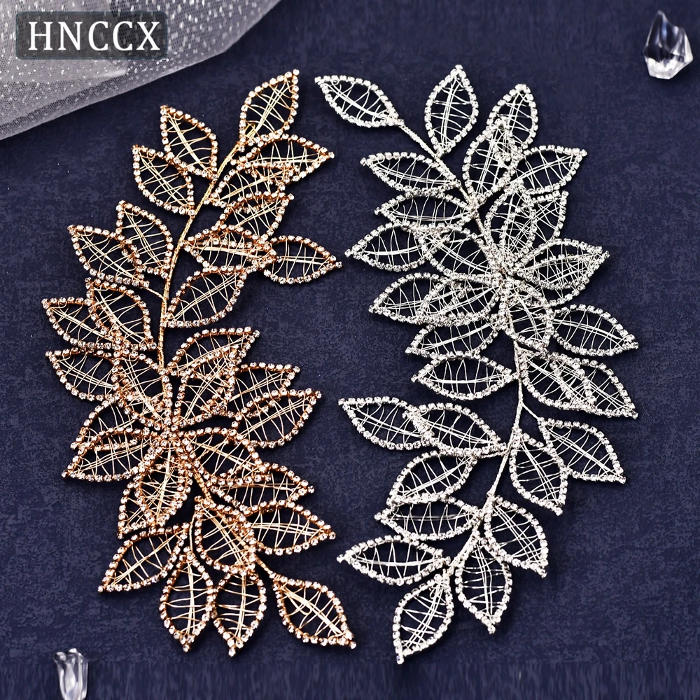 HNCCX Strass Hoofdband Bruid Bruiloft Legering Bladeren Bruidsmeisje Haarhoepels Schoonheid Sieraden Accessoires Handgemaakte Hoofddeksels CP256