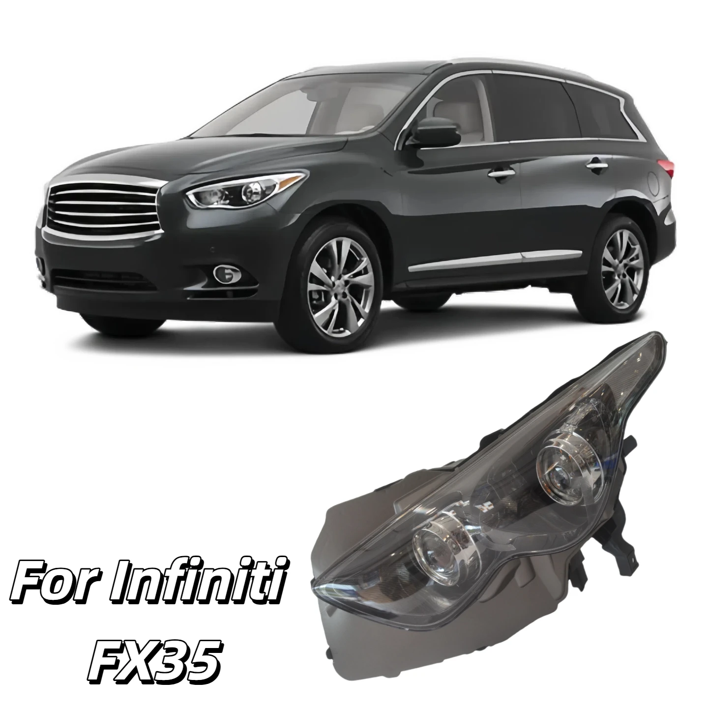 

For Infiniti FX35 2009 2010 2011 2012 2013 Car Styling Headlights Led 12V Front Lighting System Tuning Light Headlamp Assemblies