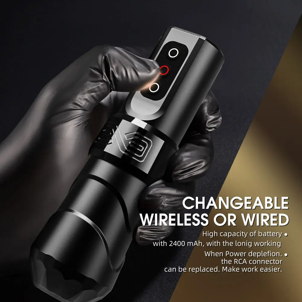 FLUX EXO MAX Professional Tattoo Machine Digital Display Battery Wireless Tattoo Pen Machine With Extra Battery