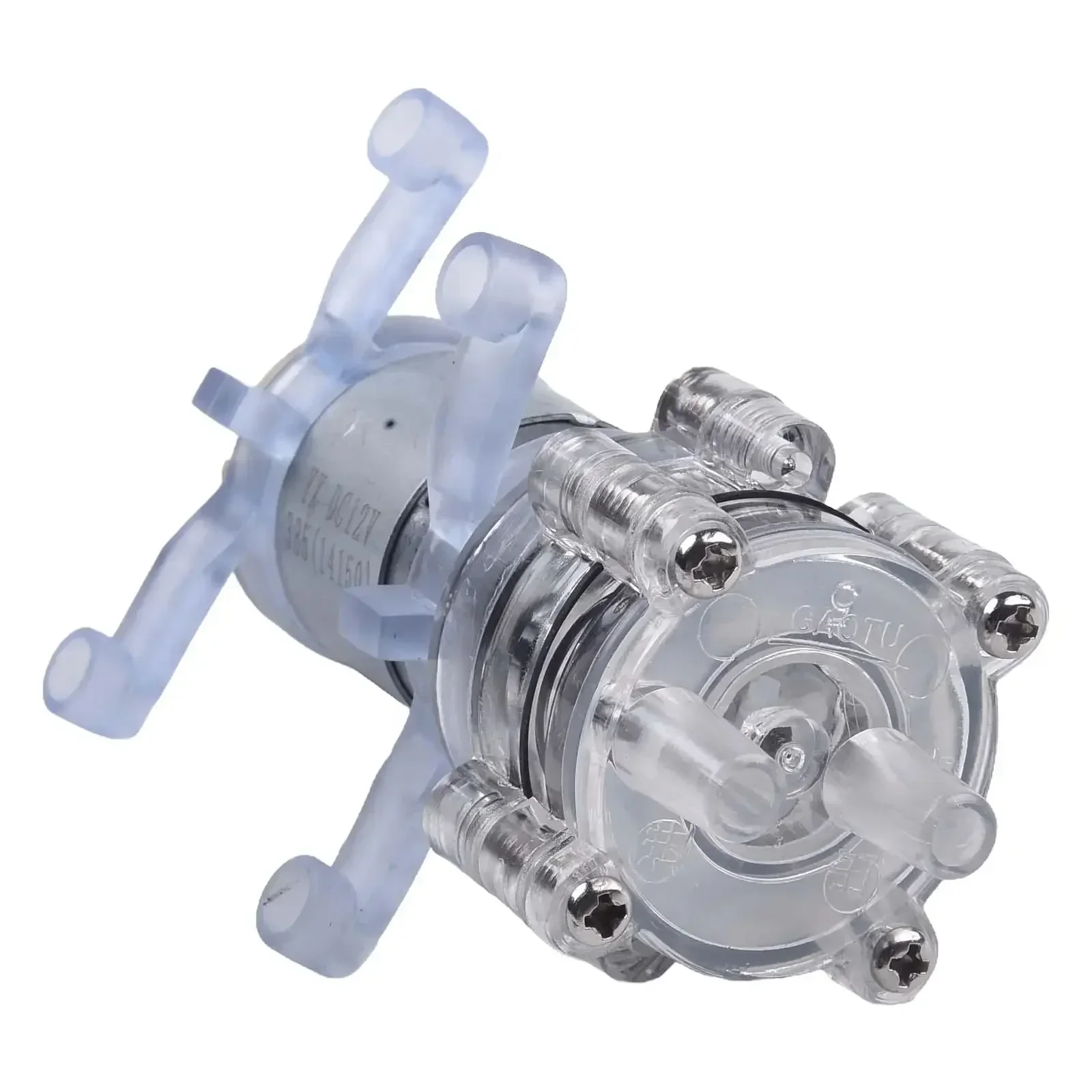 DC Mini Self Priming Water Pump Transparent Gear Water Transfer Pump Small Electric Diaphragm Pump for Water Dispenser