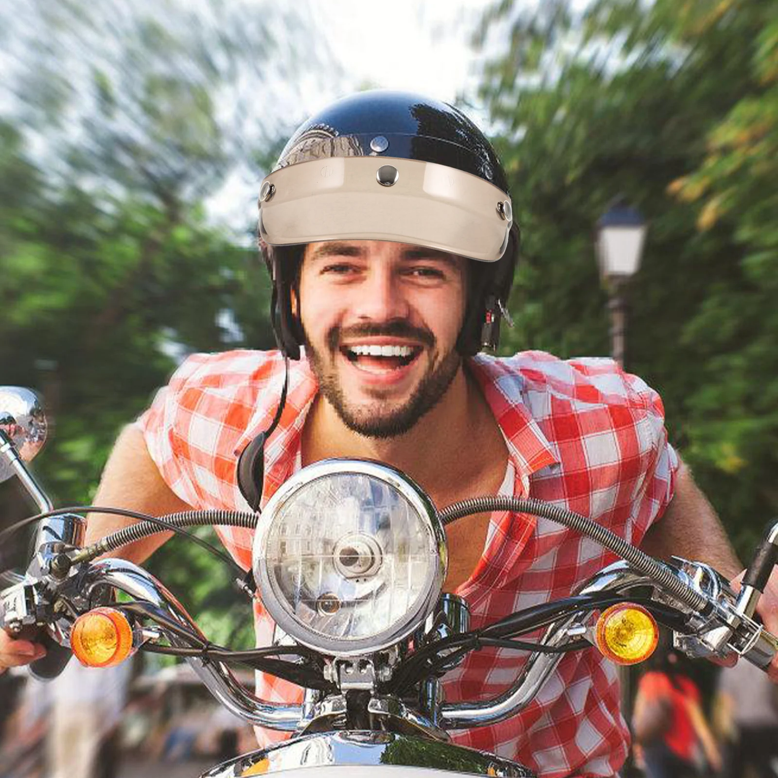 

Motorcycle Replacement Sturdy Plastic Sun Protection Outdoor Riding Accessory Visor Replacement Motorcycle