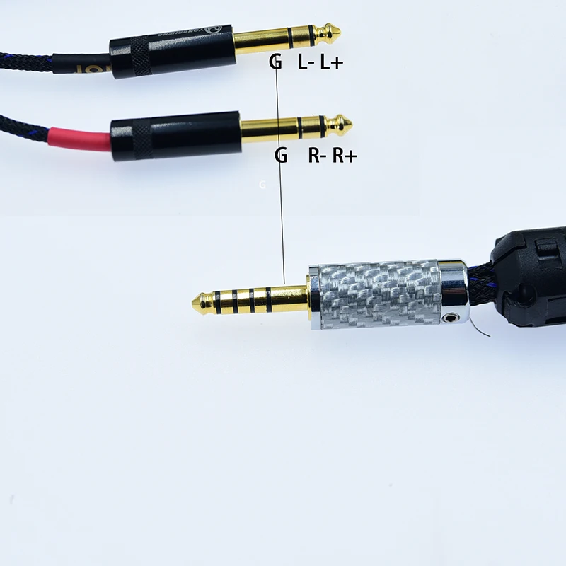 HIFI Canare L-4E6S 4.4MM Male4.4 To Dual 6.5MM Male 1/4 Inch 2 X 6.35 MM TRS Balanced Y Splitter Audio Cable