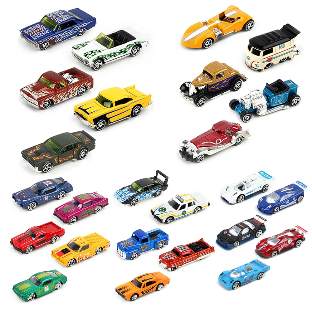 1:64 City Alloy Sports Car Vintage Bridge Mini Racing Collection Slide Vehicle Toy Diecast Model Boy Kids Toys Car Birthday Gift