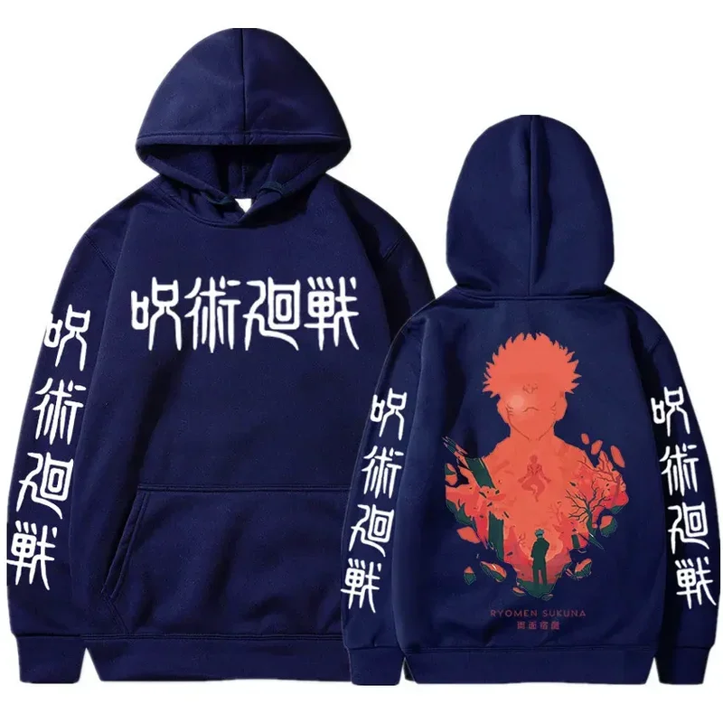 Jujutsu Kaisen ryomen Sukuna hoodies man anime Harajuku fleece hooded sweatshirts hoody Autumn Spring streetwear hoodies