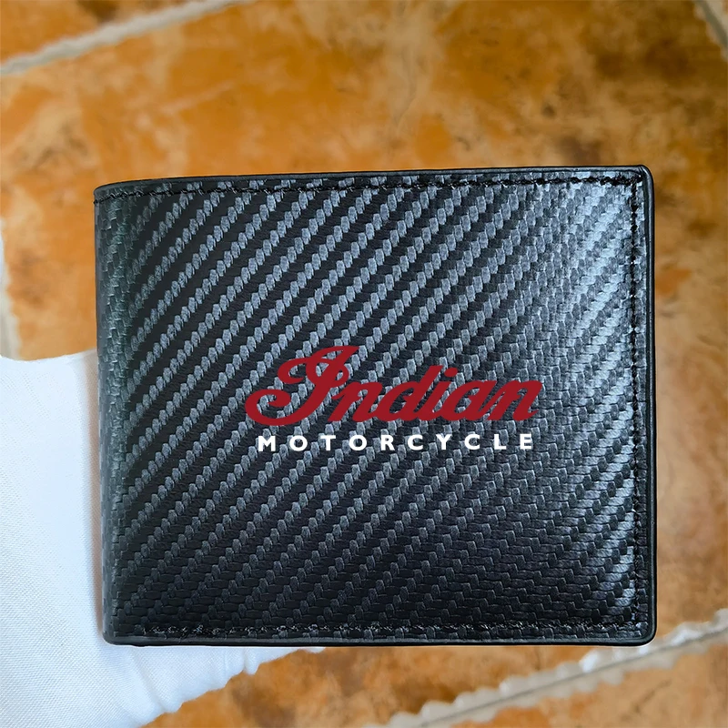 for indian scout motorcycle gndian FTR super chief Springfield Chieftain Challenger motorcycle carbon fiber wallet Card package