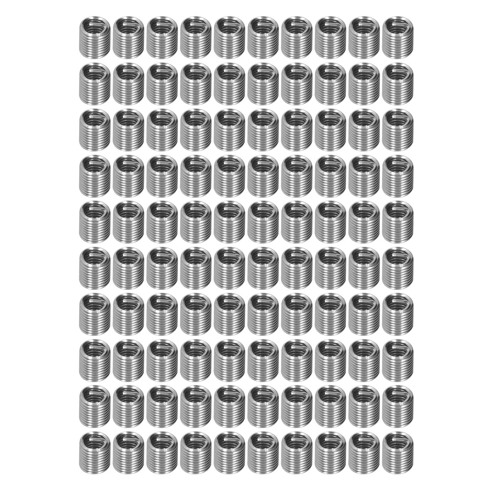 100 Stuks Draadinzetstukken Mannelijke Vrouwelijke Reduceermoer Reparatie Tool Roestvrij Stalen Bevestiging M6x1 Industriële Hardware Draad Reduceermoer