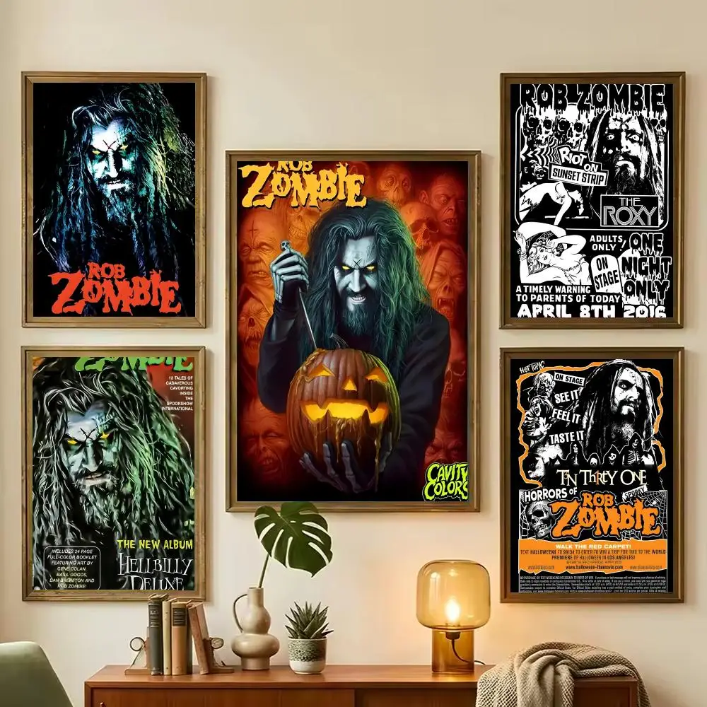 Rob Zombie Art Poster Decorative Wall Art for Living Rooms, Bedrooms, Bars & Cafés, Stylish Home Décor Gift