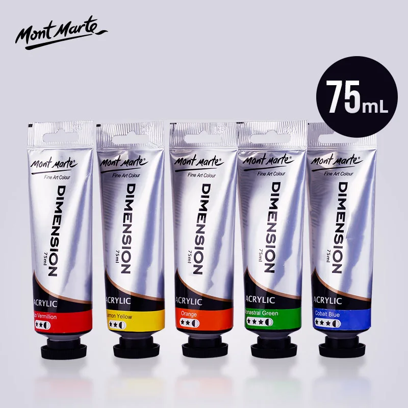 Montmart High-gloss Molded Acrylic Paint 75ml High-gloss High-gloss Molded High-brightness Hand-painted Clothes Graffiti Shoes