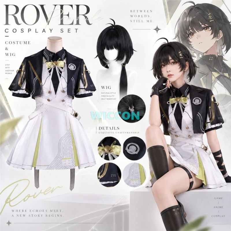 costume-de-cosplay-rover-nouvelle-peau-perruque-costume-de-cosplay-rover-jeu-d'anime-wuwa-halloween-vetements-de-bande-dessinee-berry-tale