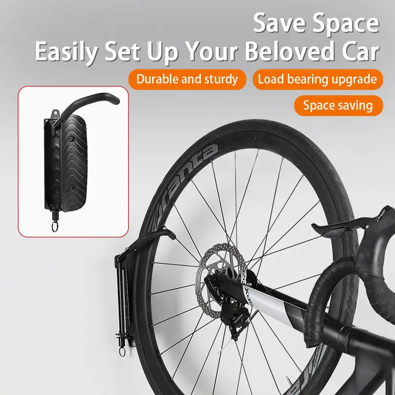 Bike Wall Mount Vertical Space Saving Wall Mount Bicycle Rack for Garage