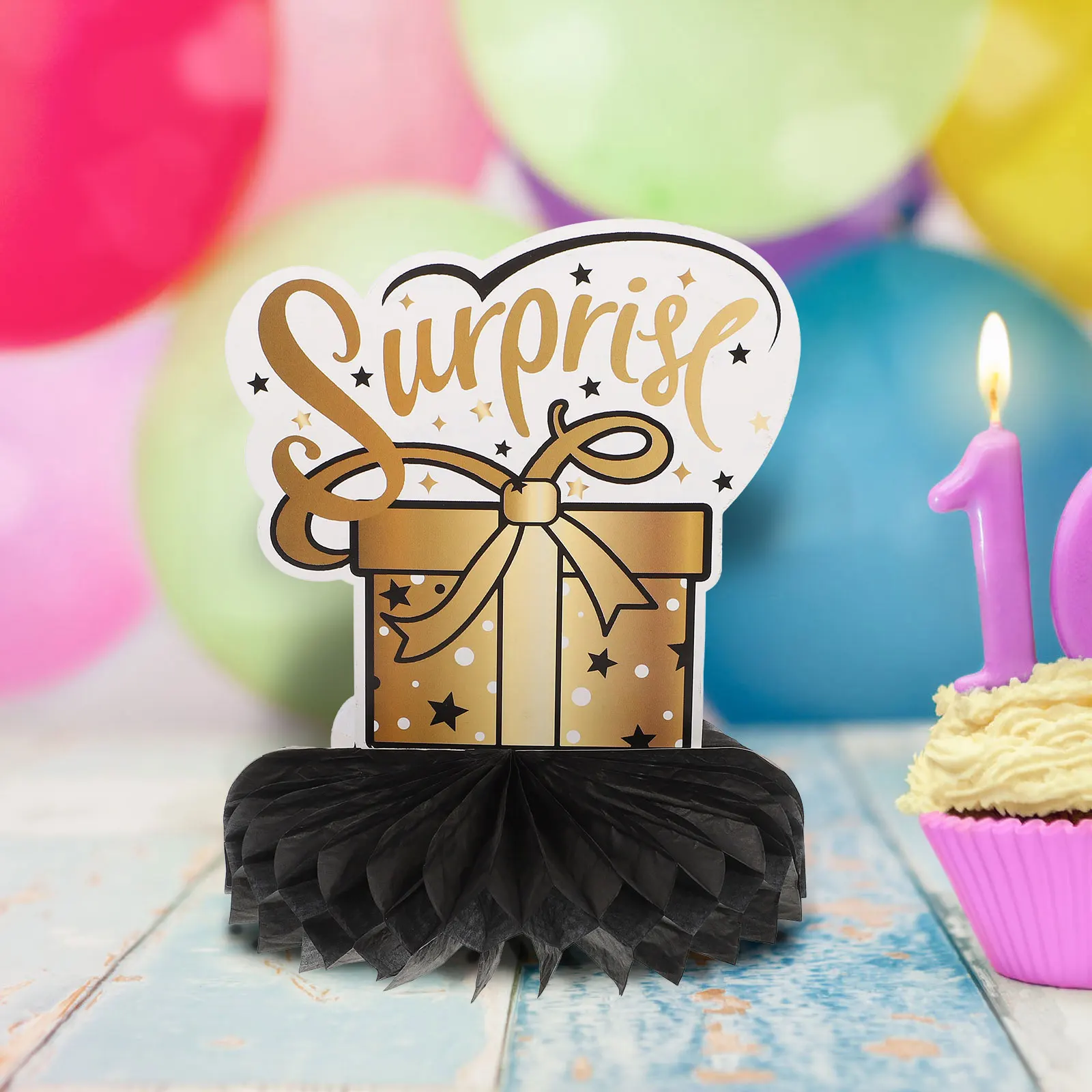 

8pcs Birthday Decorations Beautiful Retro Centerpieces Party Table Photo Booth 50Th Birthday Decoration For Women Celebration