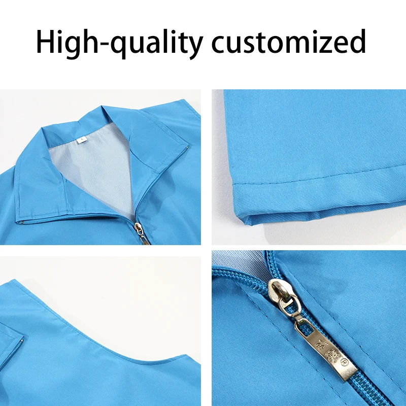 سترة صيفية جديدة بدون أكمام رفيعة قابلة للتنفس، يمكن للرجال والنساء ارتداء نص العلامة التجارية المطبوعة بشعار مخصص عالي الجودة