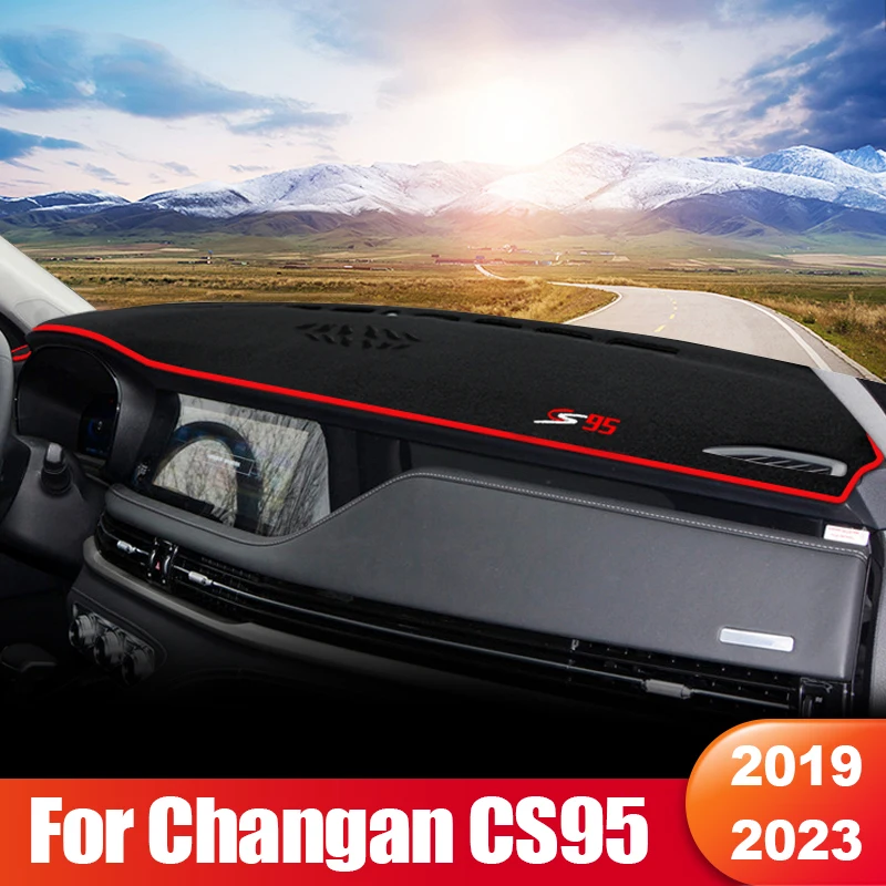 

For Changan CS95 2019 2020 2021 2022 2023 Car Dashboard Sun Shade Cover Instrument Panel Mat Non-slip Pad Interior Accessories