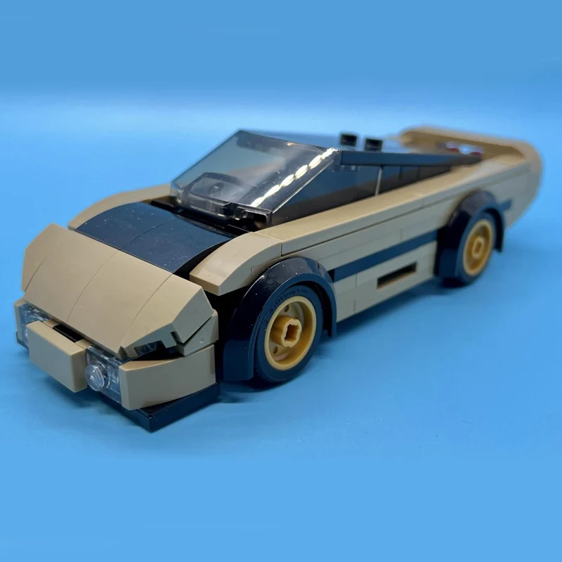 

142PCS Retro Two Door Coupe Model MOC Building Bricks City Car Modular Technology Children Holiday Gifts Assemble Toys Suit
