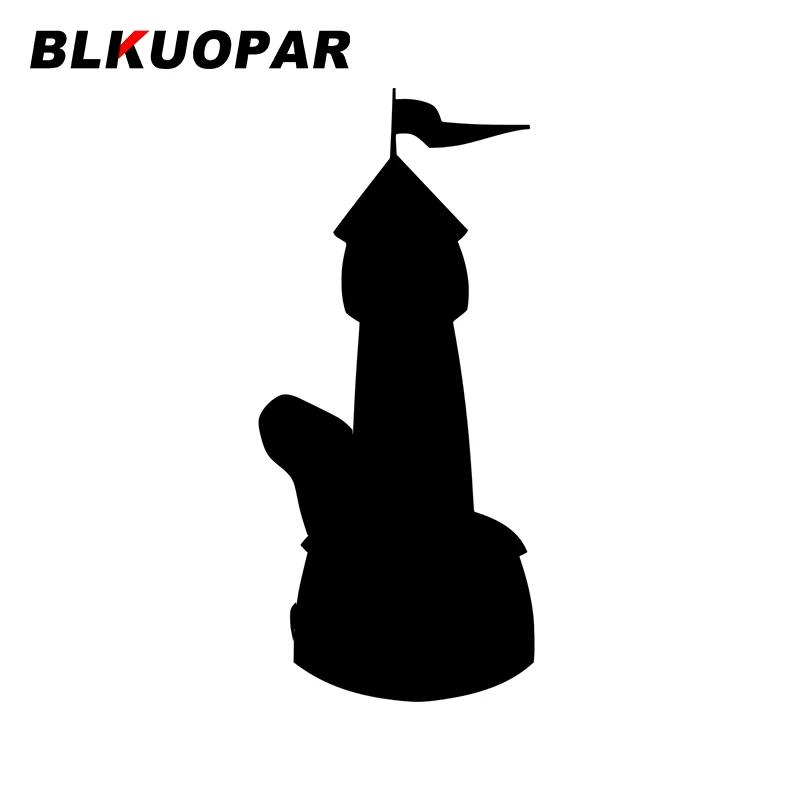 BLKUOPAR for Building Flag Tower Car Stickers Fashionable Creative Decals Scratch-Proof Sunscreen Skateboard Laptop Decor