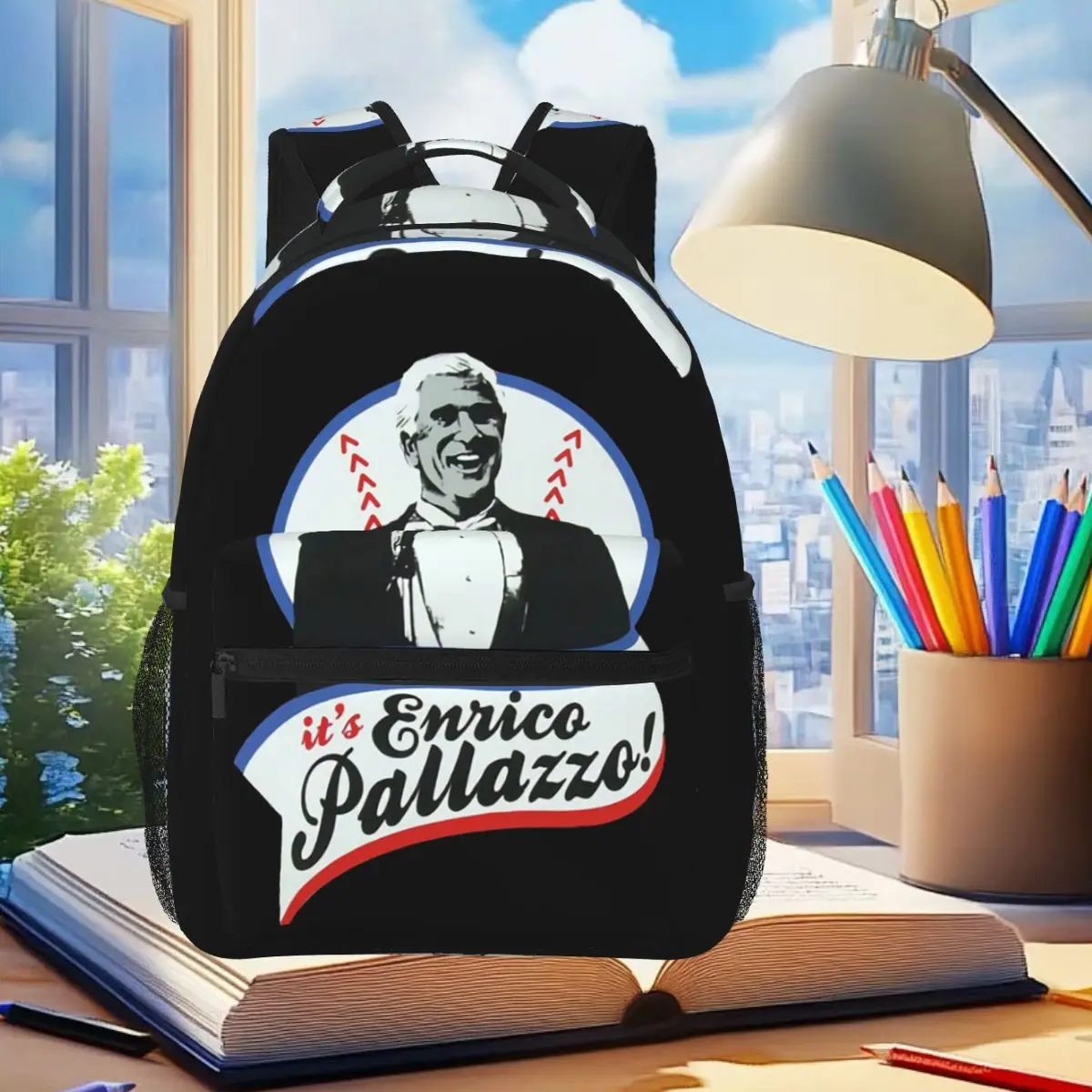 Hey Look Enrico Pallazzo Backpack Student Boys Girls BookBag Children School Bag Computer Shoulder Bags for Men Women