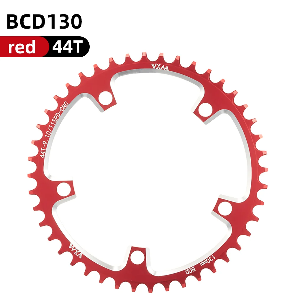 VXM Road Fiets 130BCD Crank Kettingwiel Fiets Aluminium 38T40T42T44T46T50T52T54T565860T Smalle Brede Kettingblad Fietsen Onderdelen