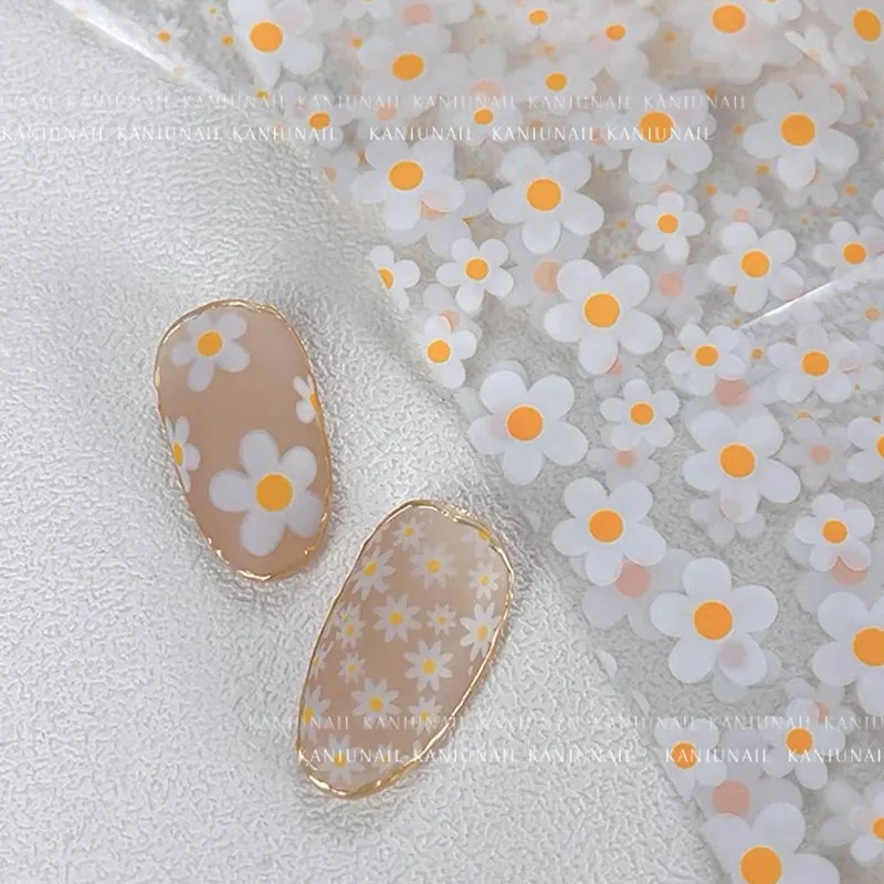 1Pc 100cm Flower Nail Foils for Transfer Paper Floral Stickers Colorful Nails Wraps Tulip Purple Nail Art Decorations