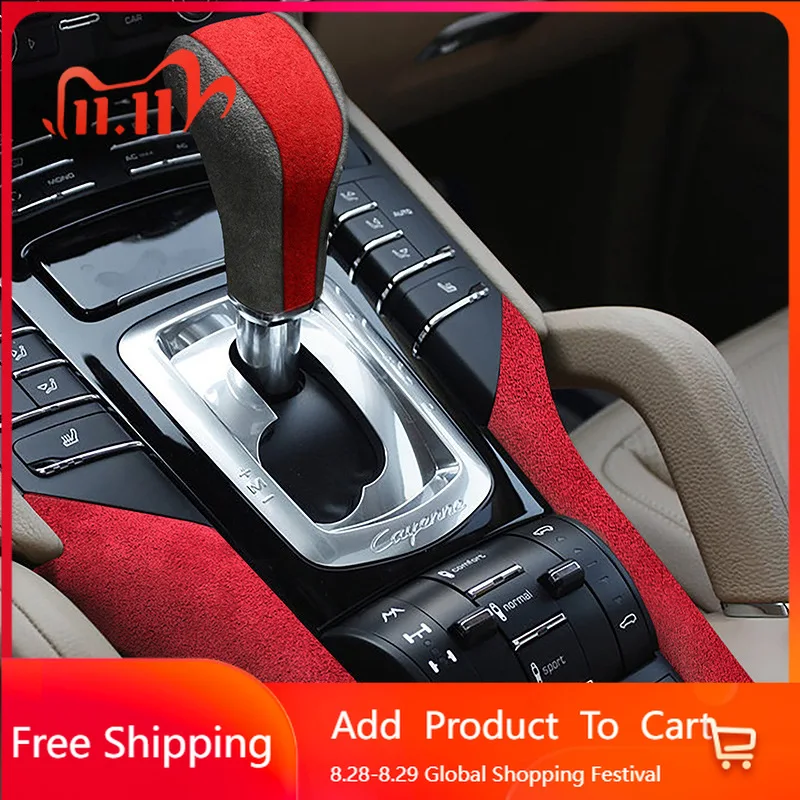 

Interior Stickers For Porsche Cayenne 2011 2012 2013 2014 2015 2016 2017 Car Center Console Decorative Frame Sticker Car Interio