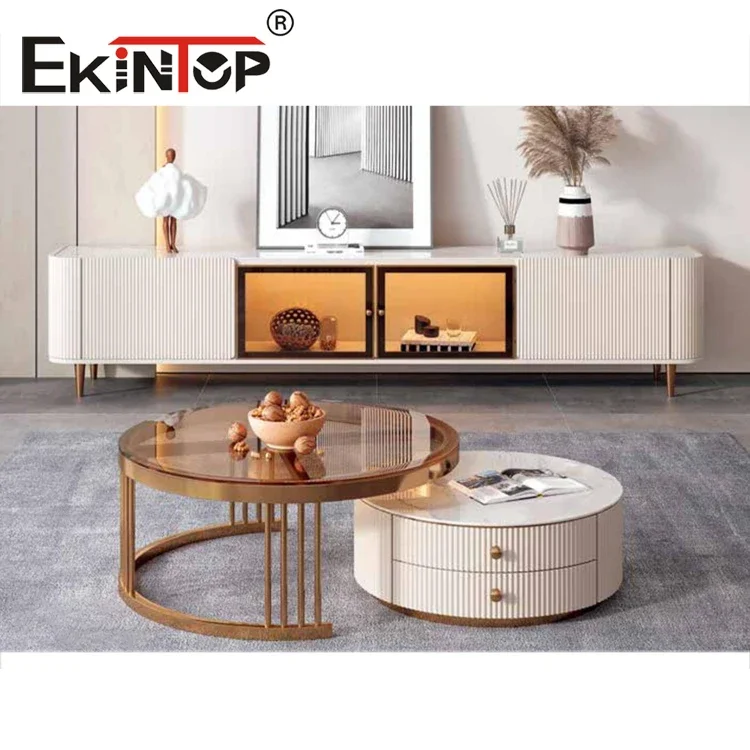 Ekintop-conjunto de mesa de madeira mármore moderno, alta qualidade