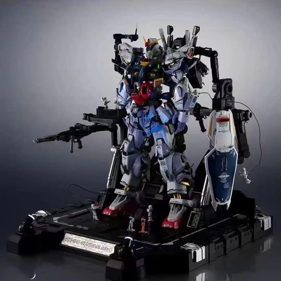 Bandai RX-178 Gundam Mk-II Zeta Gundam Metal Structure PVC Alloy 30cm Anime Character Collectible Display Toy Desktop Decoration