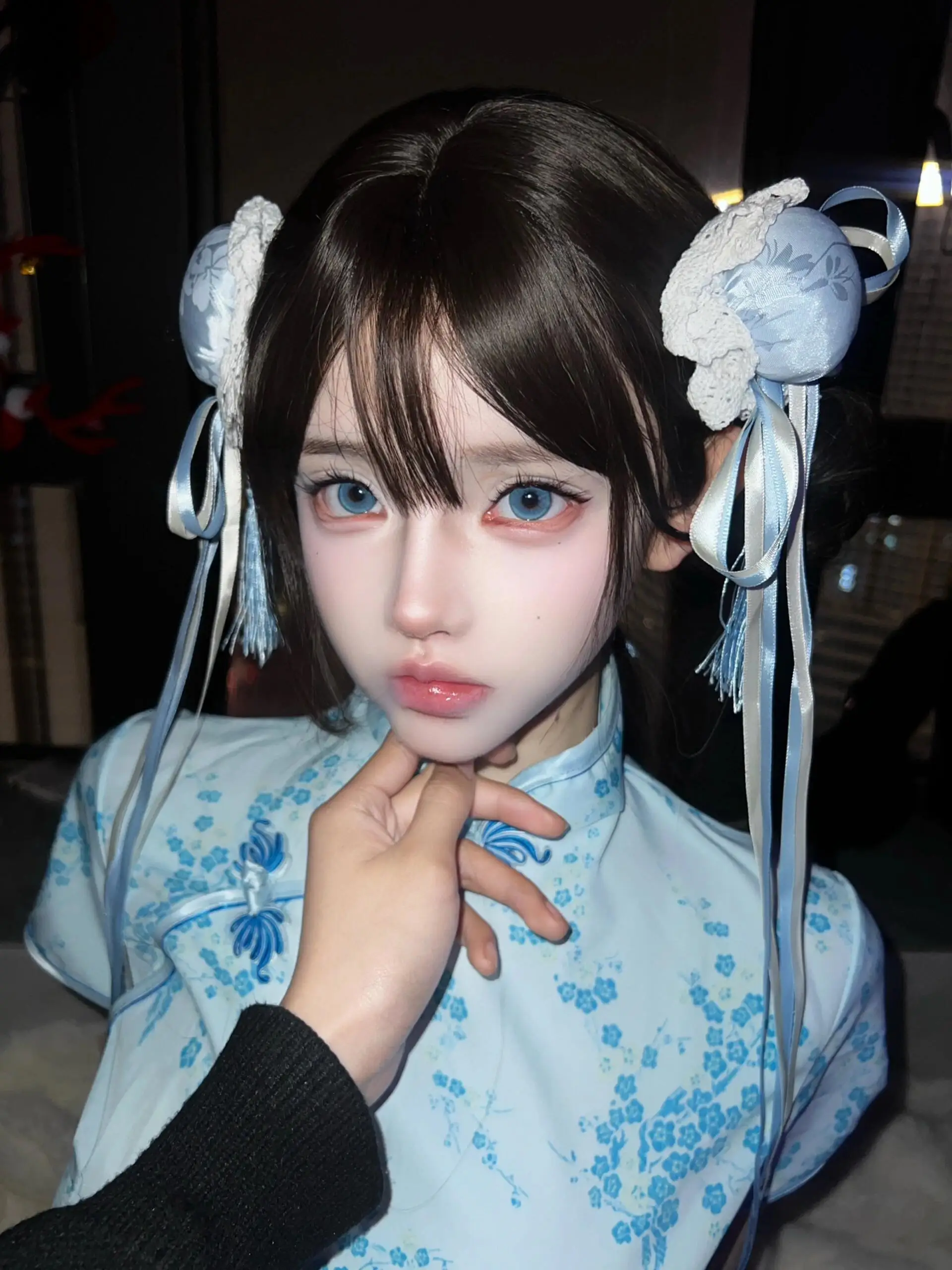 Nuevo Chino Sle Dr loween Cisas Cosplay orm suave chica falda de sirvienta ort uso diario