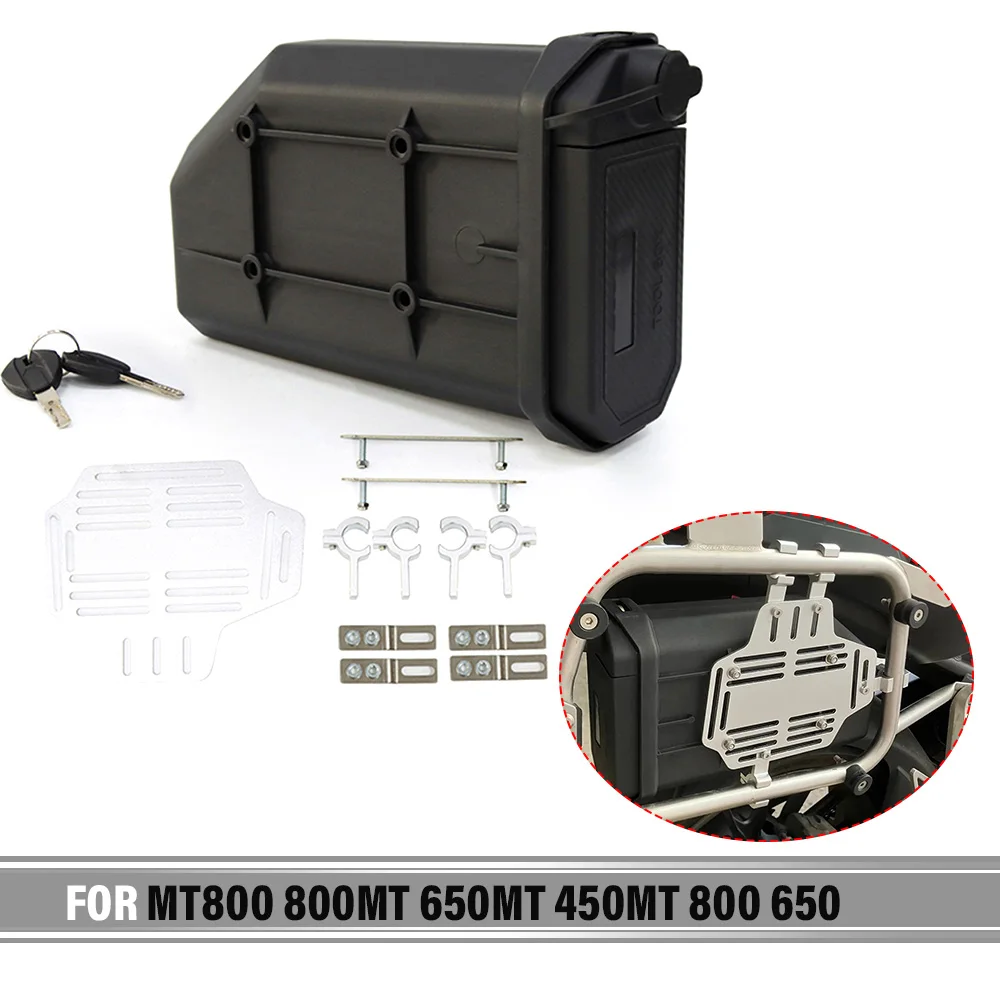 

For MT800 800MT 650MT 450MT 800 650 Motorcycle Toolbox Waterproof Side Decorative Box First-aid/ Breakdown kit Toolbox Side
