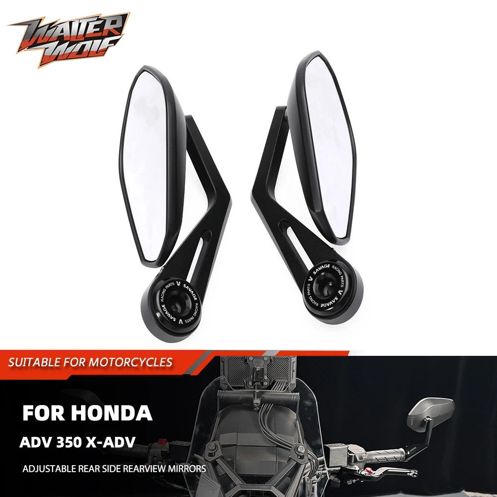 

Motorycle Adjustable Rear Side Rearview Mirrors For Honda ADV 350 X-ADV 750 ADV350 XADV750 Handle Bar End Handlebar Mirror 2025