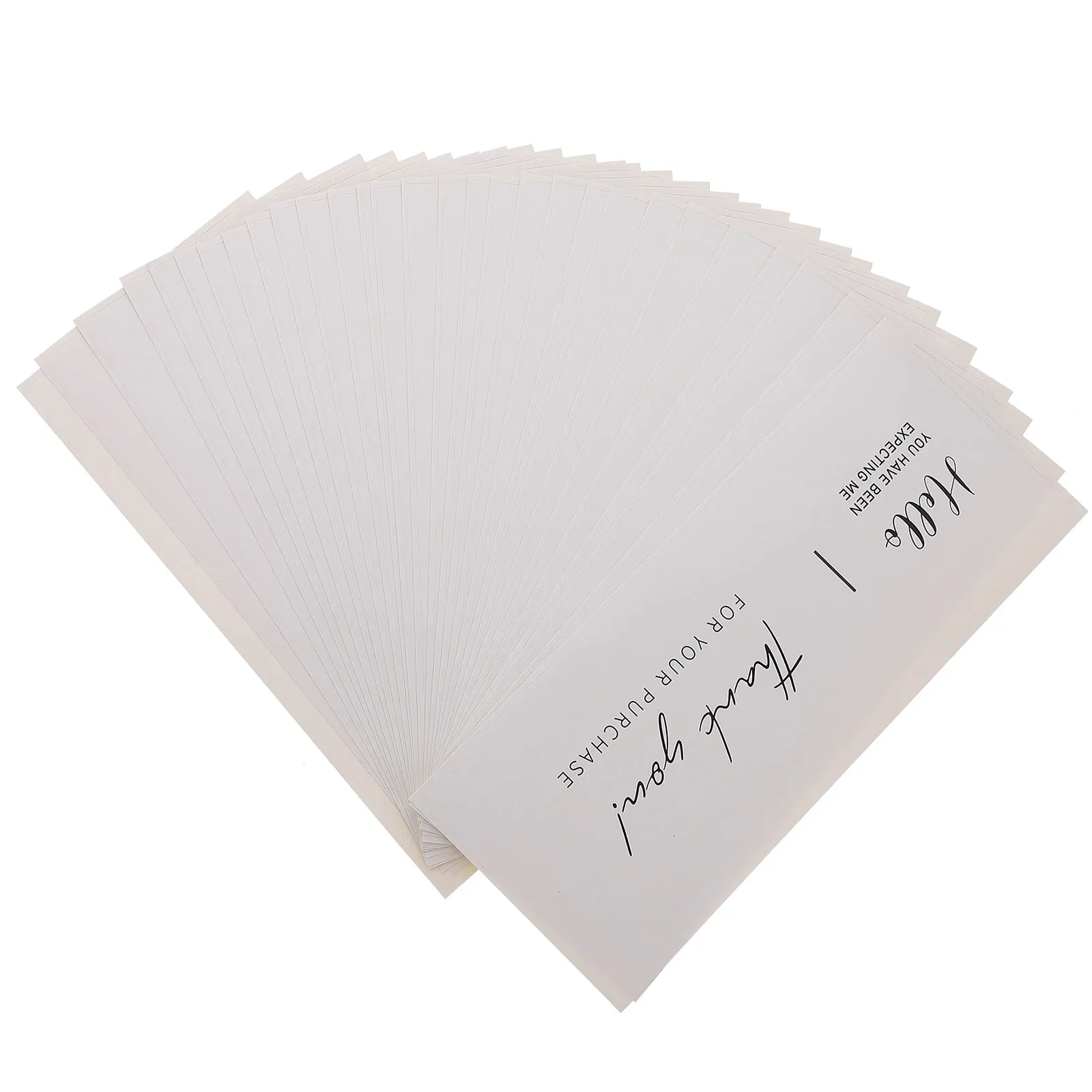 

50Pcs Adhesive Sealing Stickers Gift Box Stickers Rectangular Labels for Packaging Supplies Office Classroom Use