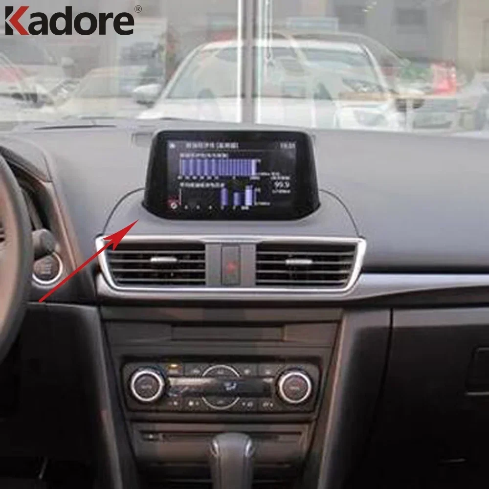 

Для Mazda 3 Mazda3 Axela 2017 2018 матовая Автомобильная центральная консоль панель приборной панели Крышка отделка внутренние молдинги аксессуары