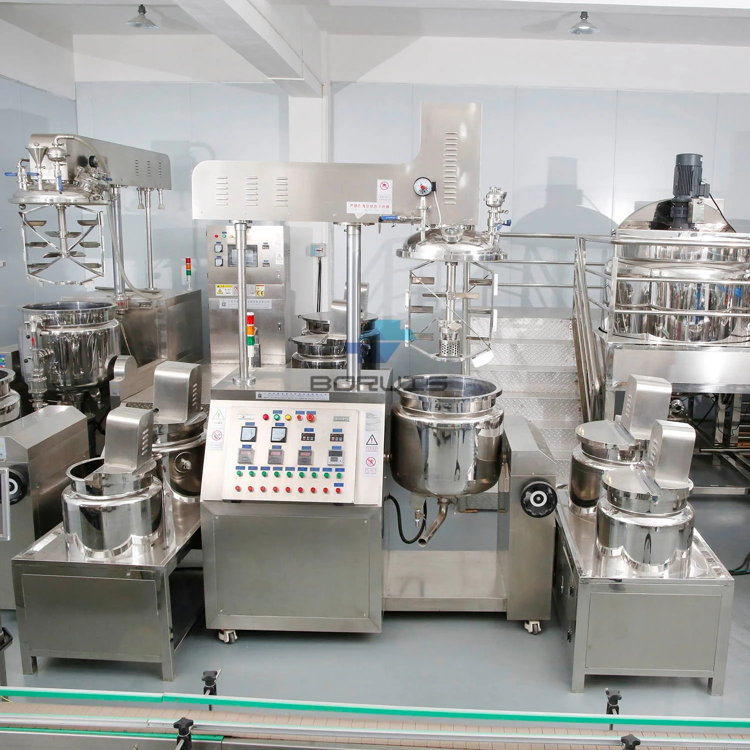 Cream Making Machine Emulsifying Machine Vacuum Mixer Homogenizer Emulsifier Cosmetic Mixing Tank Mixing Machine
