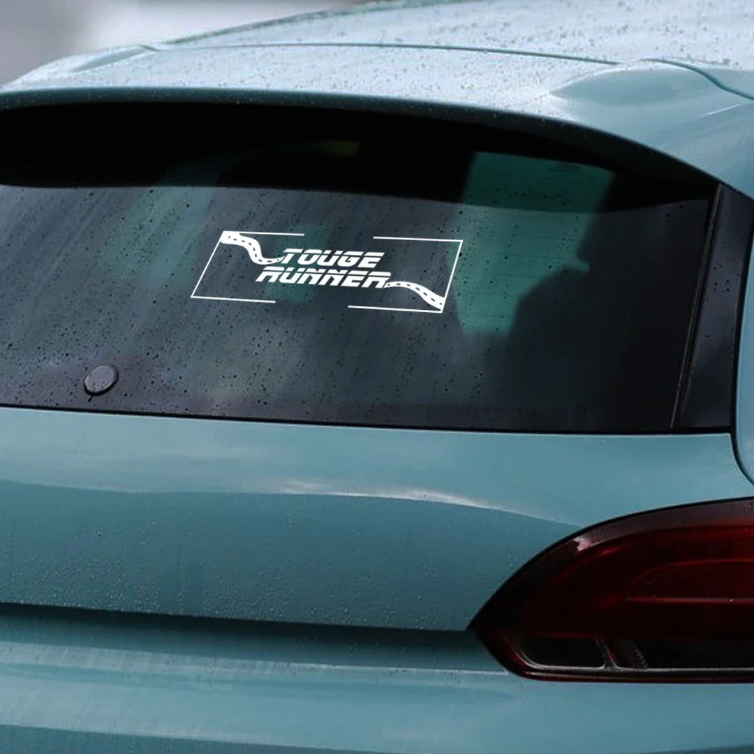 Touge Runner JDM Slap Vinyl Decal Waterproof Sunscreen Drifting Sticker For Car Window Motorcycle Auto Styling Decor