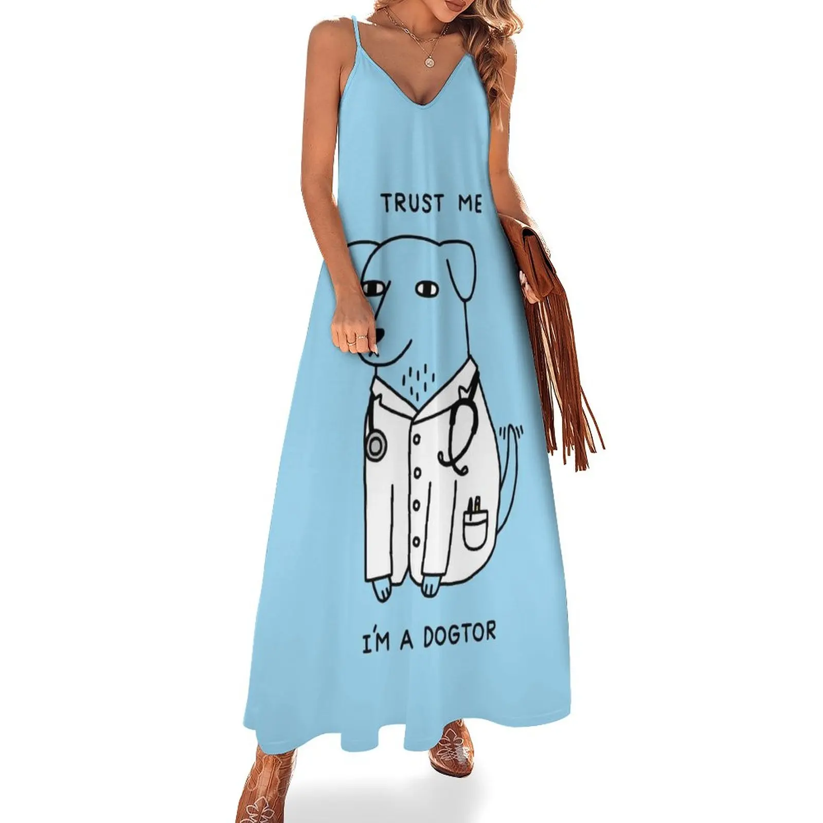 

Dogtor Sleeveless Dress chic and elegant woman dress Women's summer dress summer women's 2024 summer womens 2024